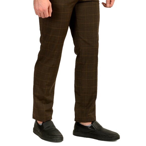 Hugo Boss Men's "Tom232X" Modern Fit Wool Plaid Dress Pants US 32R IT 48 - Picture 2 of 5